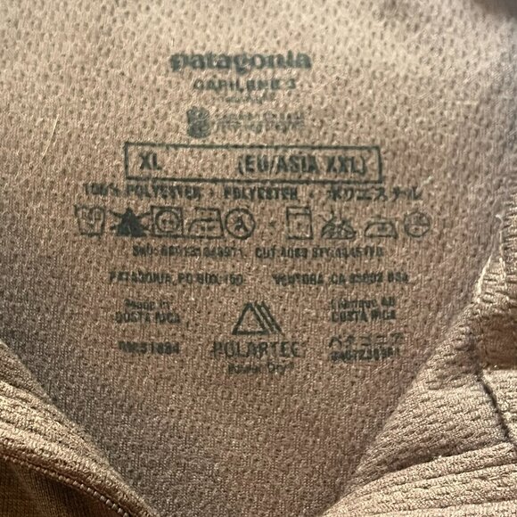 Patagonia XL Women's 1/4 Zip Brown Pullover Performance Base-layer Capilene 3 - Picture 2 of 4